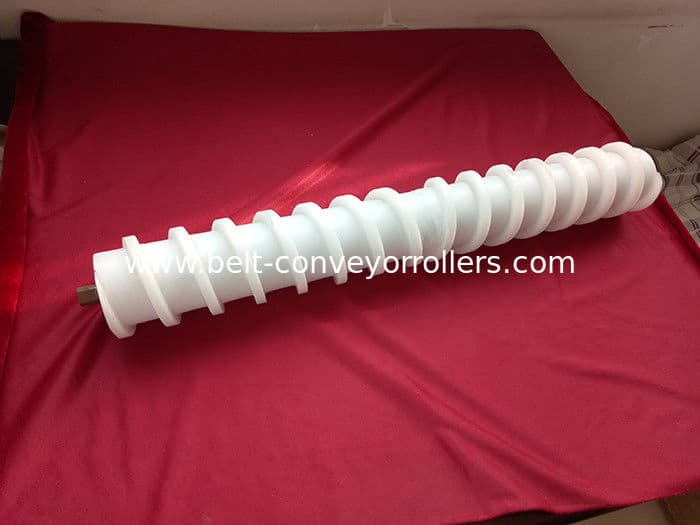 Operate Quiet UHMWPE Spiral Conveyor Roller Cleaner For Power Factory
